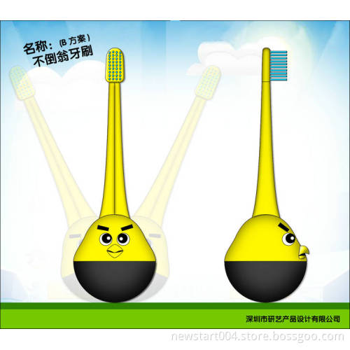 New roly-poly toothbrush for kids, cartoon printing and special light up design kids more like